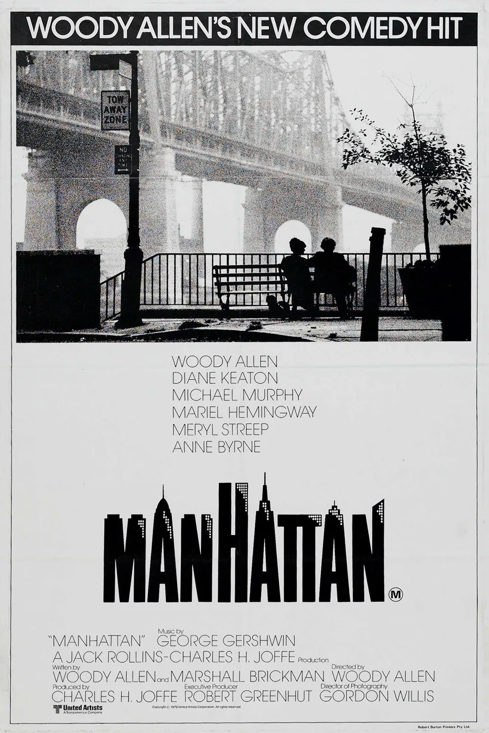 Movie Manhattan (1979) Silk Poster custom Home Decorative Wall Painting