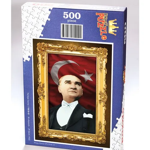 King Of Puzzle Ataturk-29 October 1933 Wooden Jigsaw Puzzle 500 Pieces (TR18-D)