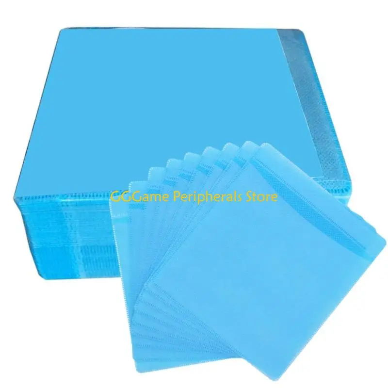 U55B 100Pcs 12CM VCD Sleeve Heavy Duty Hard Sleeve with Frosted Window Reusable