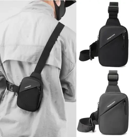 Brand Men Shoulder Chest Bag Fashion Sling Crossbody Bags for Male 2023 Casual Nylon Waterproof Man Handbag Sports Phone Travel