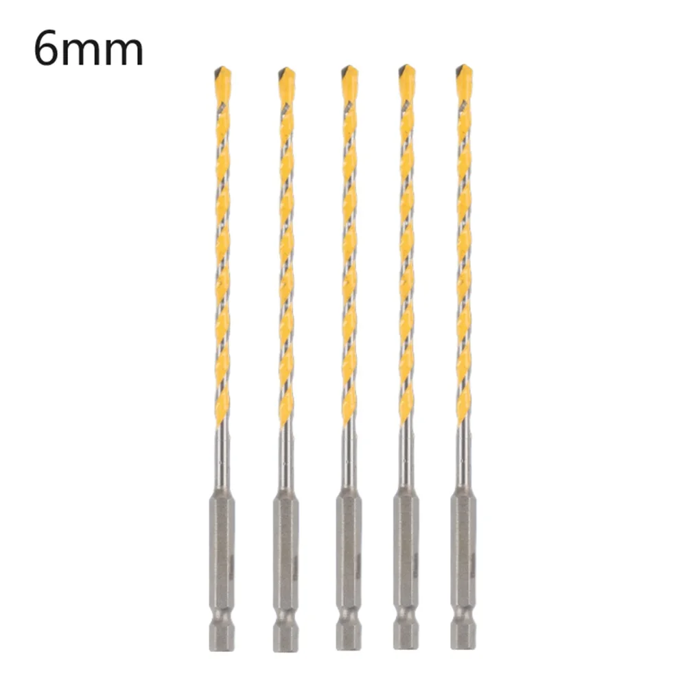 5PC Hex Shank Length 160mm Tungsten Carbide Drill Bit For Masonary Concrete Brick Stone For Granite Concrete