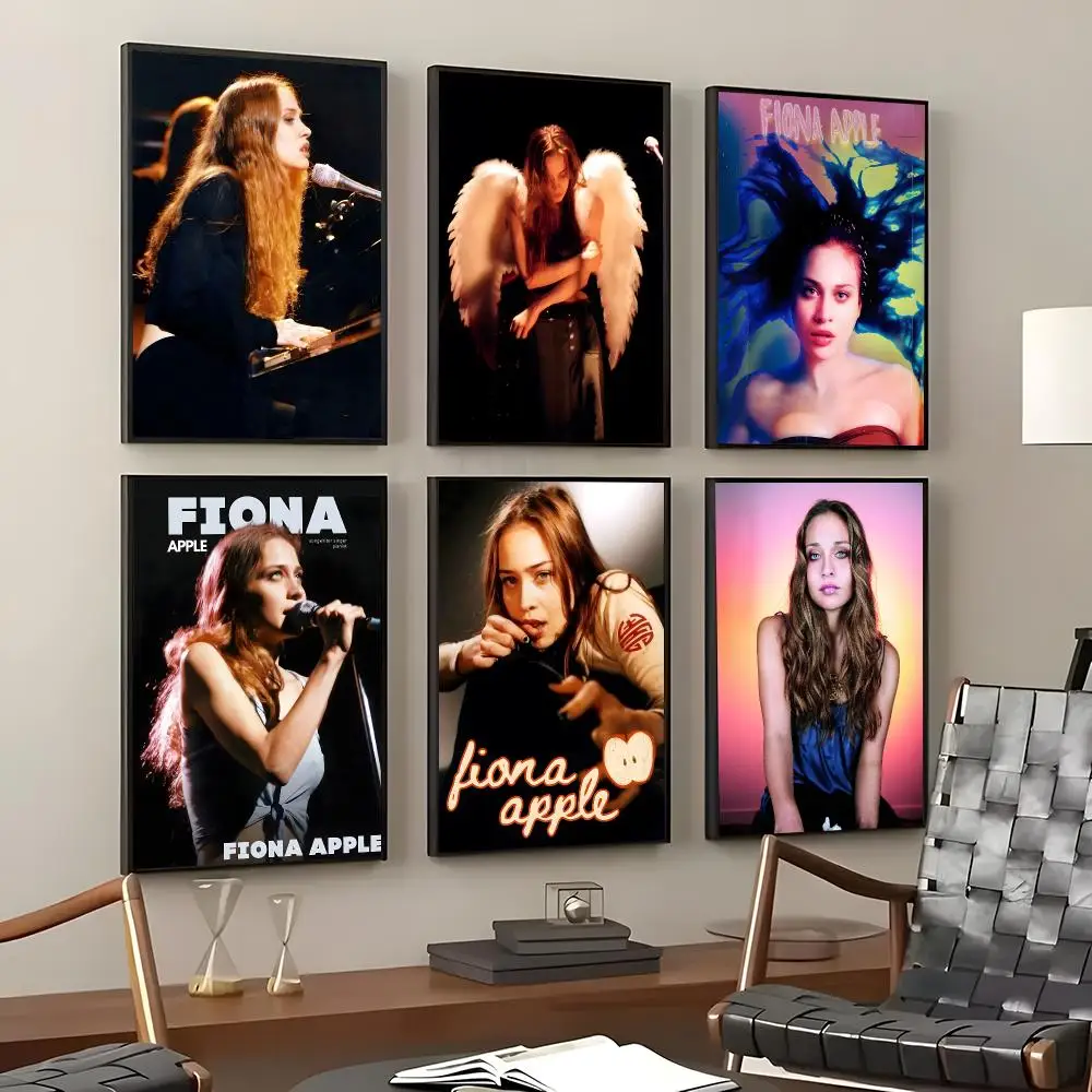 Singer Fiona Apple Poster Self-Adhesive Waterproof Wall Stickers, Coffee Bar Home Wall Decor