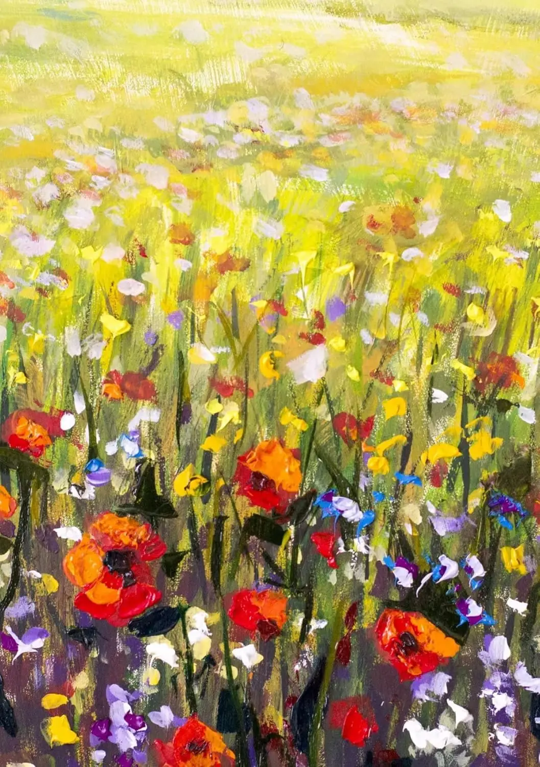 Watercolor Poppies Flowers Farm Landscape Spring Summer Art Seasonal Garden Flag 12 x 18 Inch Double Sided Yard House Outdoo SSL