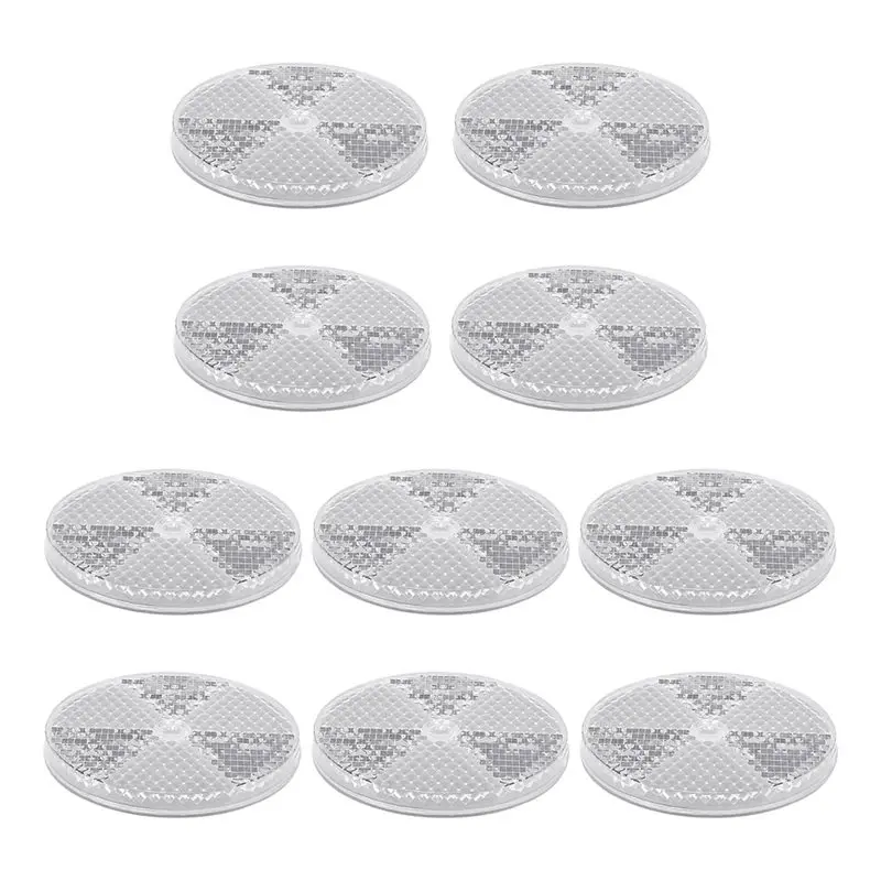 

AB66-10 упаковка переднего круглого отражателя для подъездной дороги, забора, ворот, прицепов, лодок, почтовых ящиков, отражателя с центральным монтажным отверстием, Wh