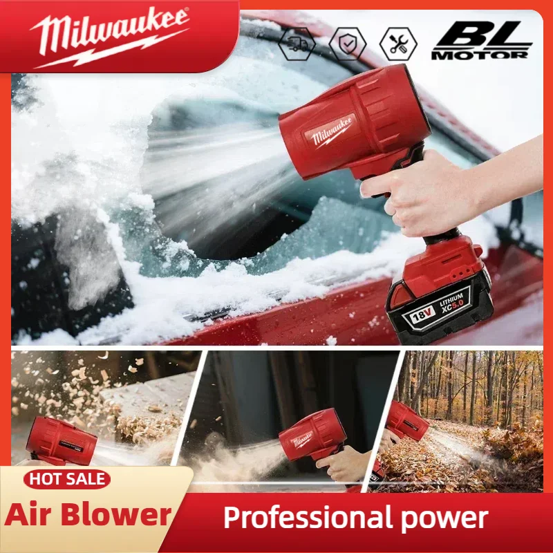 

Milwaukee 800G Thrust Cordless Hair Dryer Electric Brushless Turbofan Violent Fan Car Dust Blowing Tool Suitable for 18V Battery