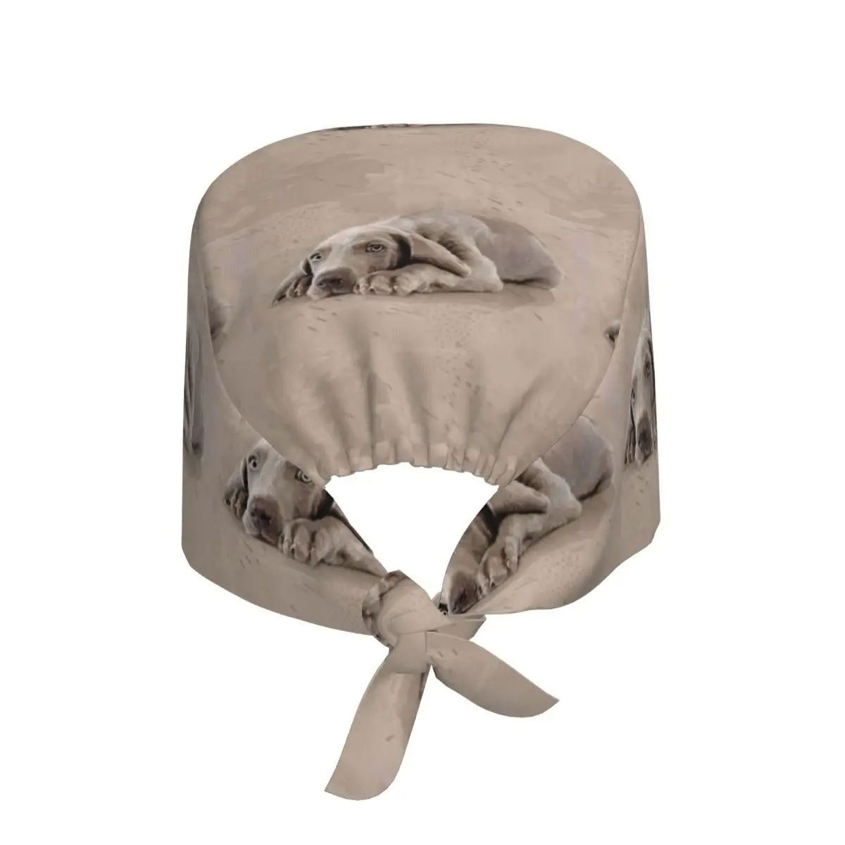 Weimaraner Puppy Scrub Hat Doctor Working Surgical Cap Unisex Adjustable Nursing Caps for Dentist - view 4