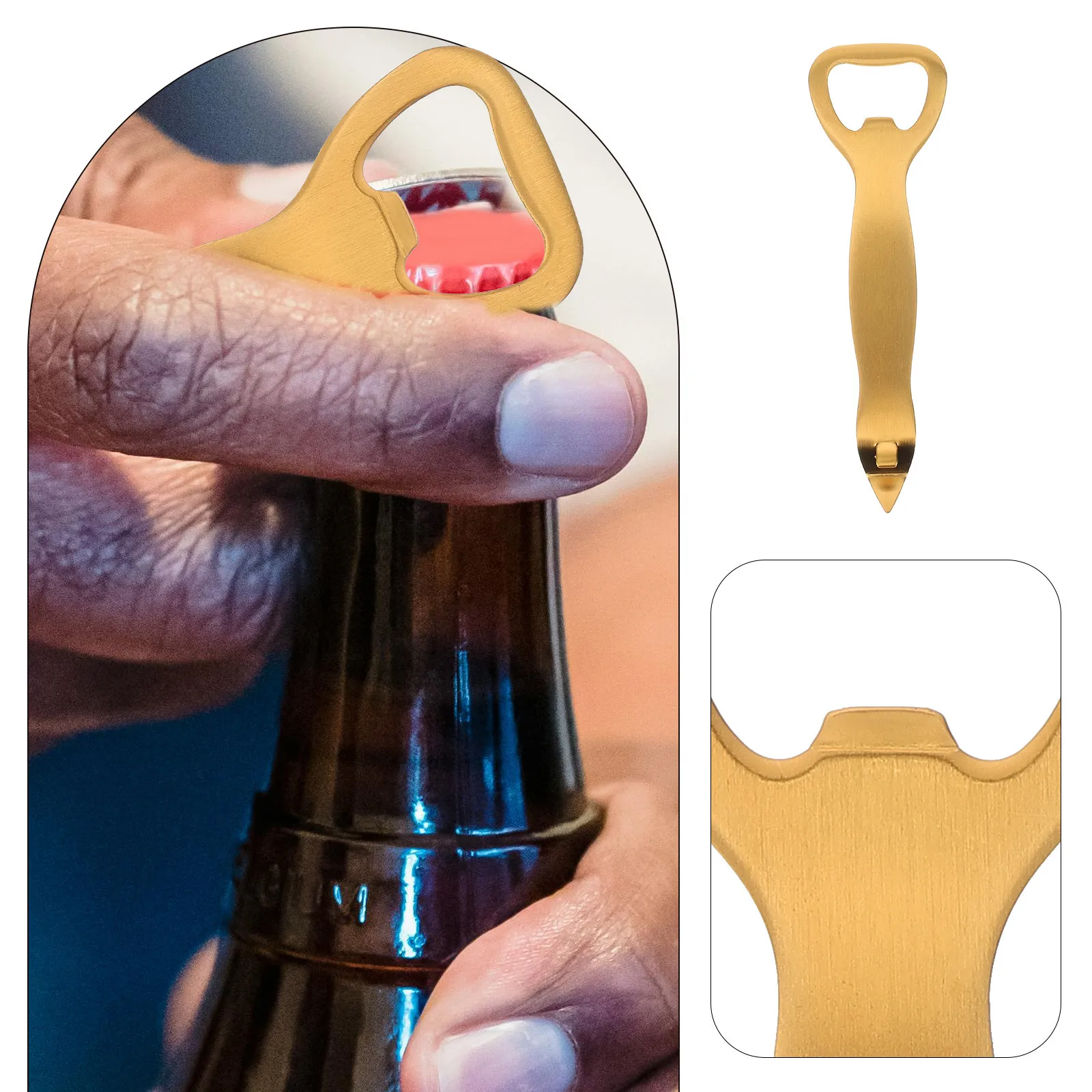 

2Pcs Vial Opener Stainless Steel Bottle Breaker Portable Tool Hospital Supply Reusable Vial Bottle Opener