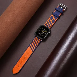 Jumping Single Tour Strap For Apple Watch Band 44mm 40mm 45mm/41mm 42mm 38mm 44 mm Woven Nylon Bracelet iwatch 5 4 3 se 6 7