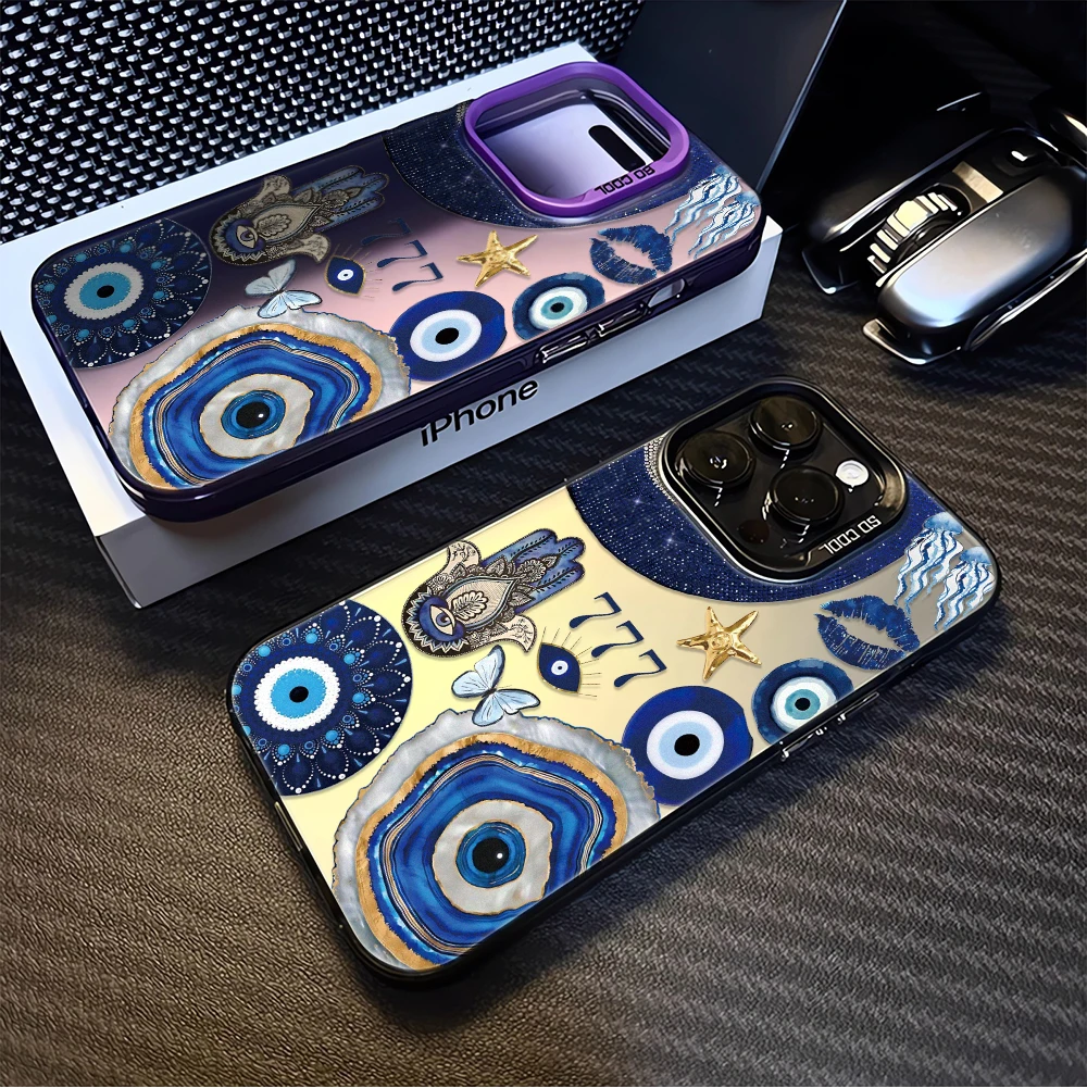 Blue Evil Eye Pattern Mystic A - Apple Iphone 15 Pro Max ulasan dan harga