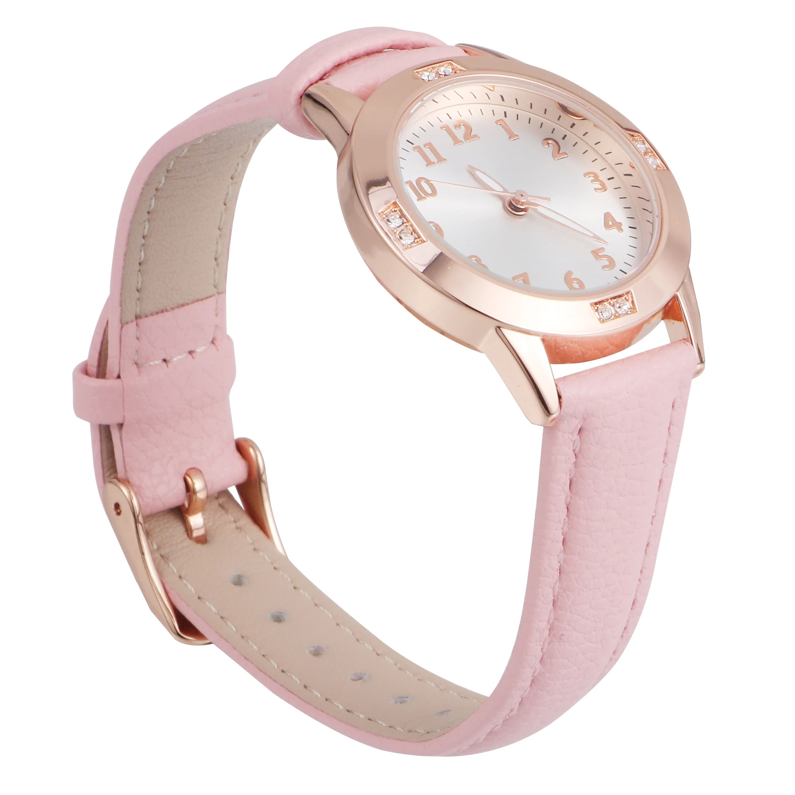 

Ladies Watches Metal Women Wrist Pink Caster Steel Swivel Durable Precise Time Random Fashion Woman Watch Color Logo