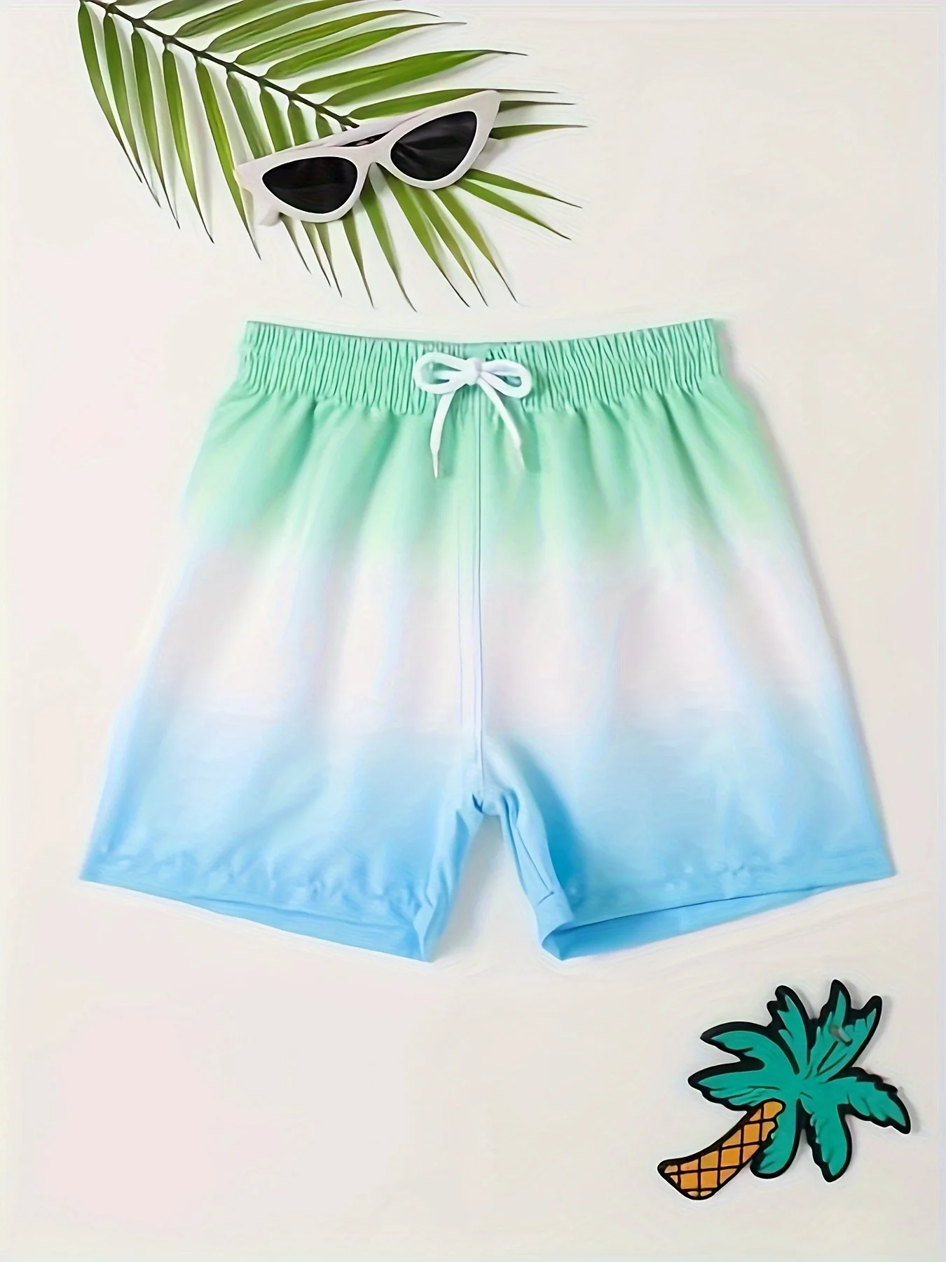 Boys' drawstring sports casual beach waterproof swimming shorts