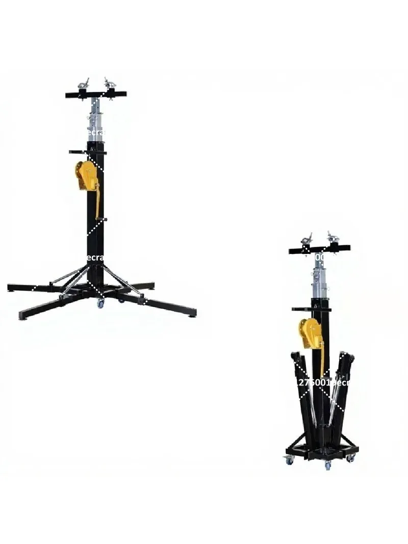 Heavy Duty 250KG Load 6M Winch Truss Lift Tower Crank Stand for Stage Light Line Array Speaker