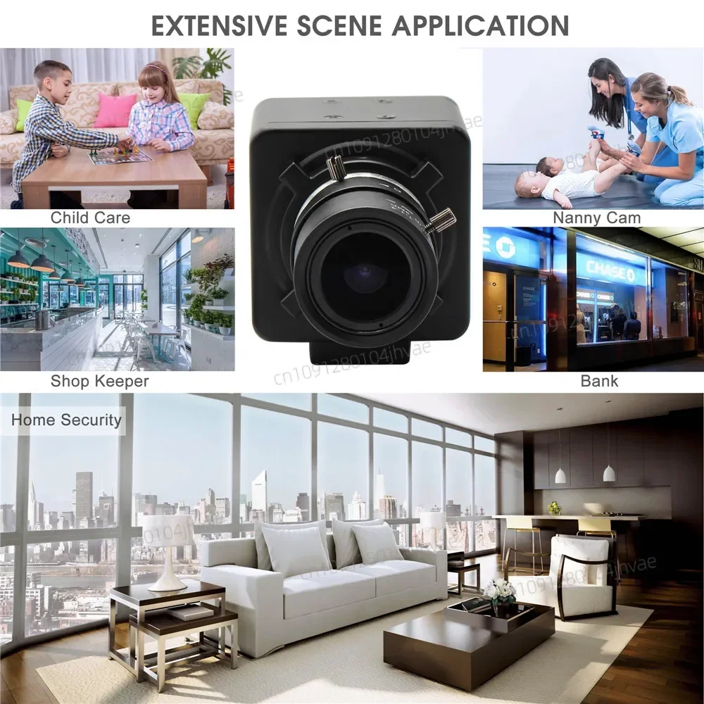 2025 hot sale High Speed 2 Megapixel Low Illumination 0.01lux  USB2.0 Wide Angle Webcam with Varifocal 2.8-12mm Lens