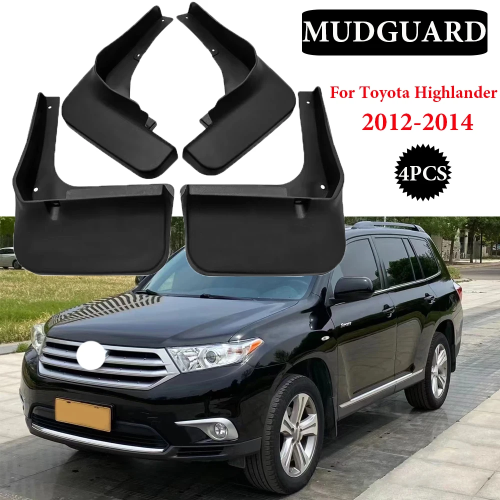 

4X Mudflaps FOR Toyota Highlander 2012-2014 Mudguards Fender Mud Flap Guard Splash Mudguard Fenders car accessories auto styline