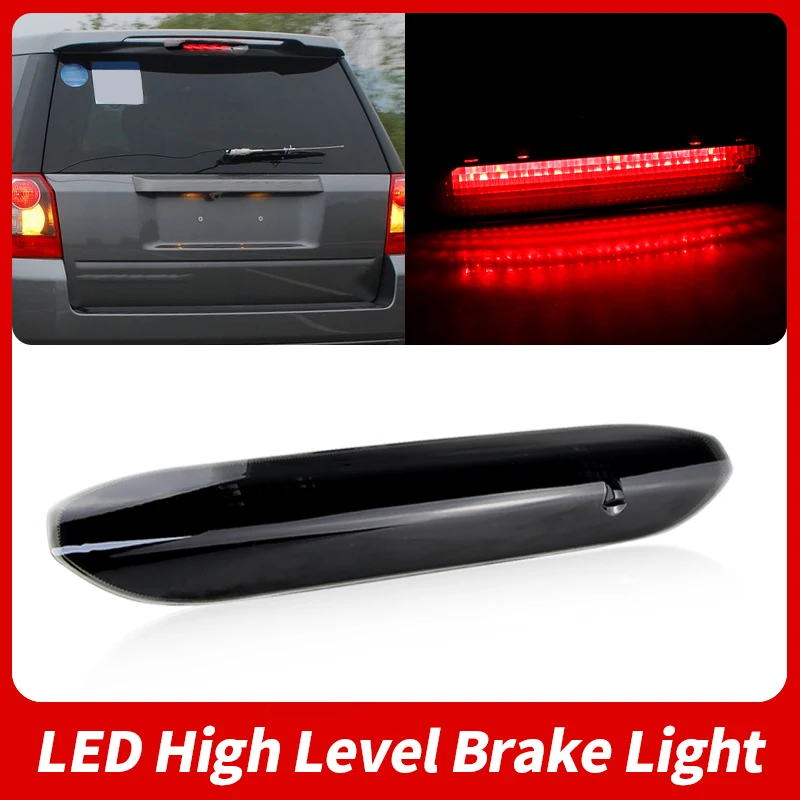 Carro vermelho terceira terceira luz de freio centro de montagem alta lâmpada de parada automática lente vermelha clara para land rover freelander 2 2008-2015 canbus