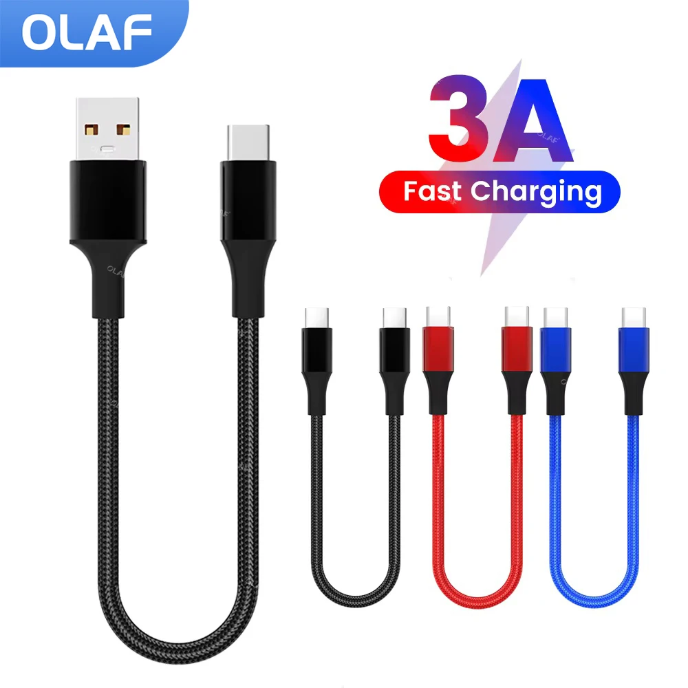 0.25m Type C Usb Cable Fast Charging Data Cable Short Portable Usb C lightning Cable Charge for IphonePower Bank Phone Wire
