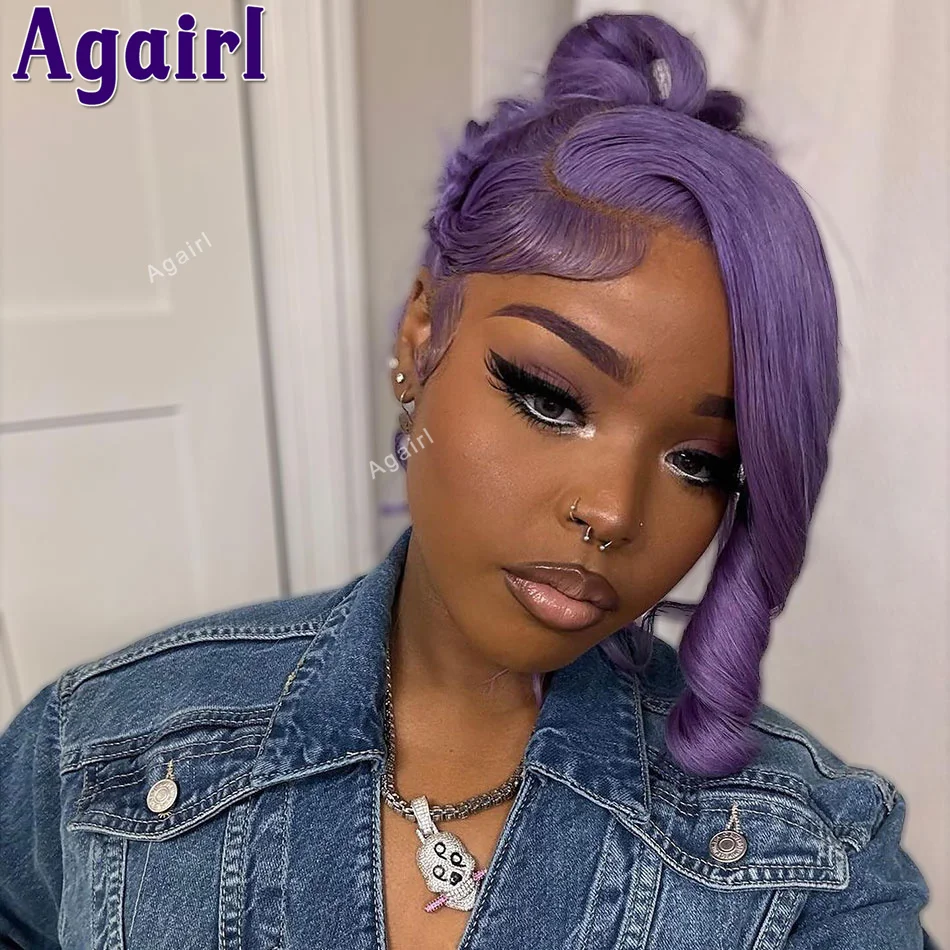 Lavendel farbe 13x6 13x4 Lace Front Perücken 200 Dichte Echthaar Perücken 613 farbige Body Wave Lace Frontal Perücke für Frauen vor gezupft