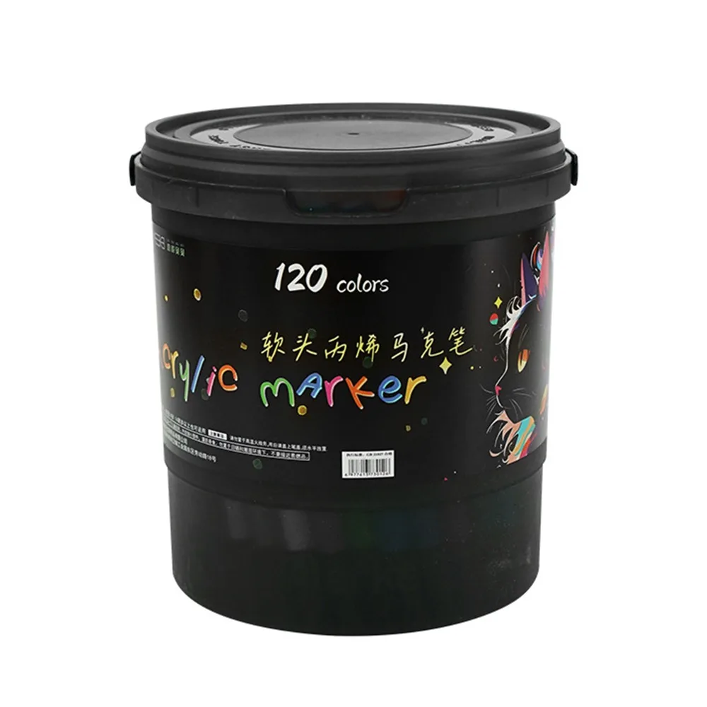 

Акриловый маркер с мягкой головкой, нетоксичная ручка для рисования разных цветов, акриловая краска, акварельные чернила, акварельная ручка