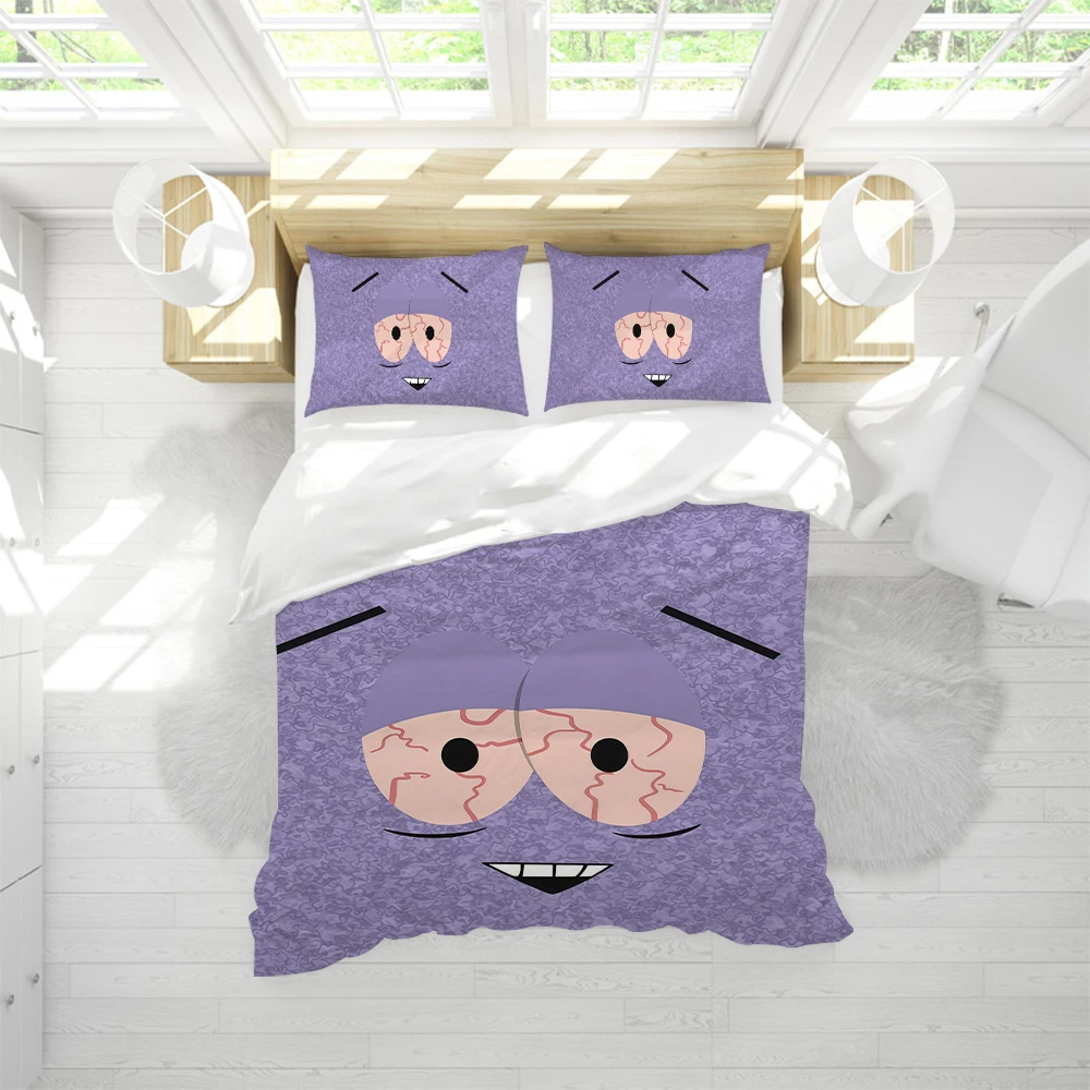 Towelie Funny P-Park S-South Duvet Cover Set Soft Wash Bed 3 Piece Summer Comfortable Student Dormitory Home Baby Bedding Best