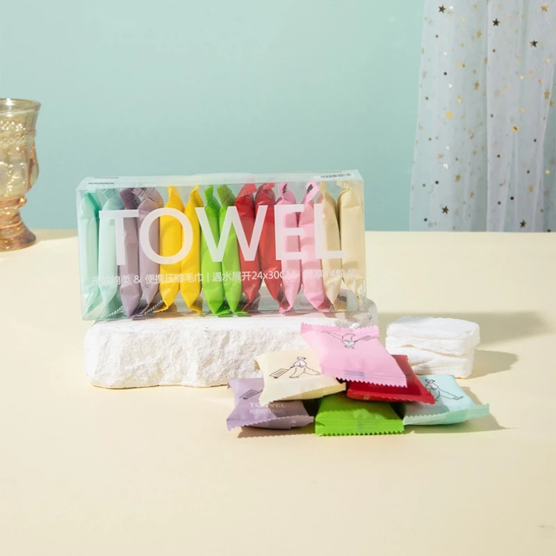 Disposable Face Towel Portable Packaging Compressed Towel Face Towel Travel Independent Packaging Go Out Cleansing
