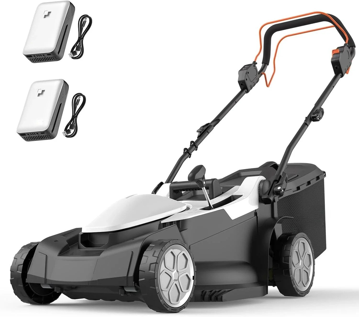 

Газонокосилка 18 дюймов, электрическая самоходная для садовых дворов, легкая аккумуляторная газонокосилка, бесщеточная, 6-позиционная регулировка высоты