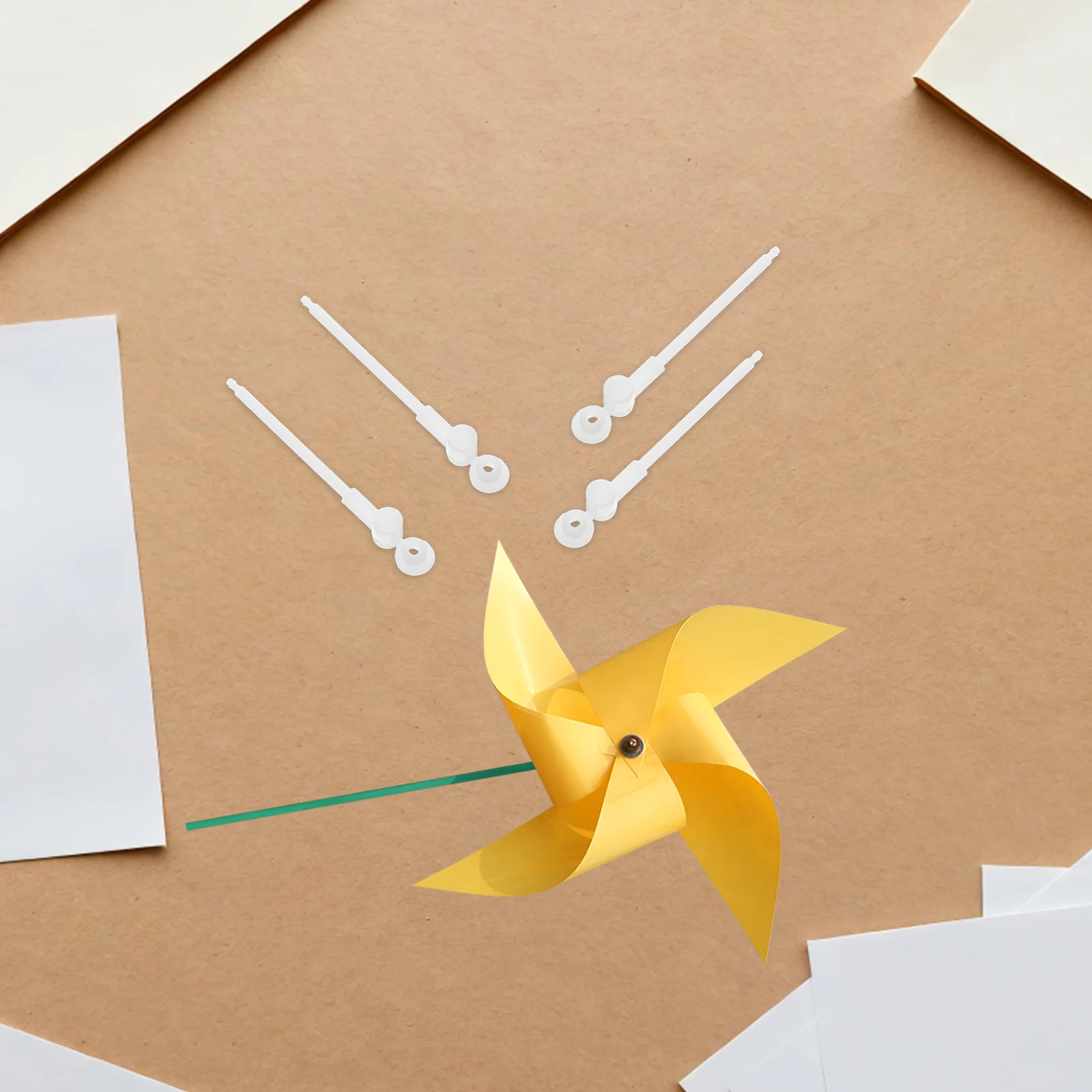 

100Pcs Pinwheel Rods Parts - Heavy Duty Windmill Accessories for Outdoor Use - Garden Windmill Replacement Poles - DIY Craft