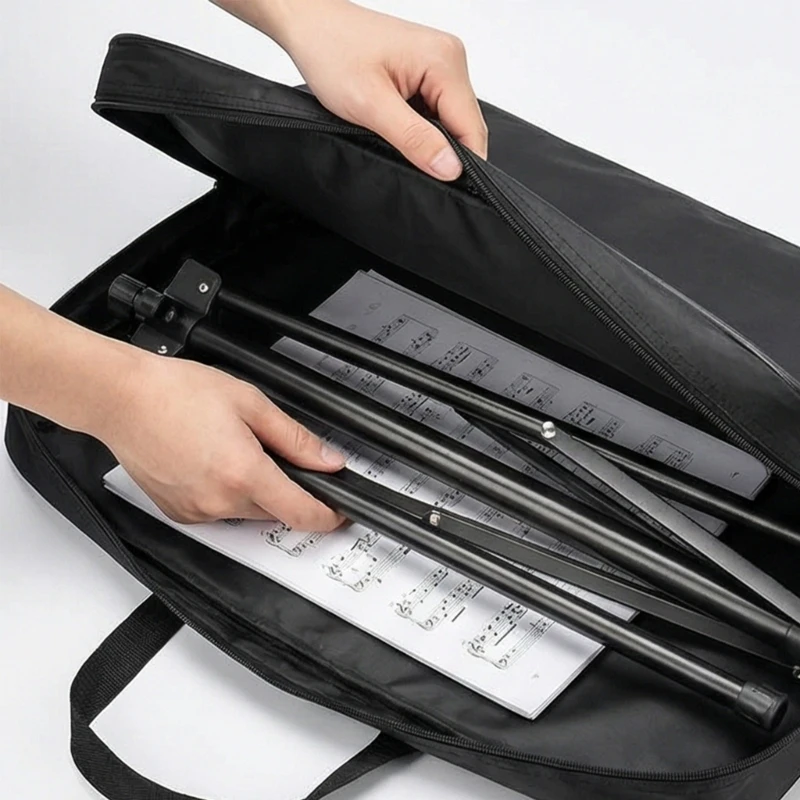 Black Music Stand Carriers Oxford Fabric Instrument Accessory Carry Pouches