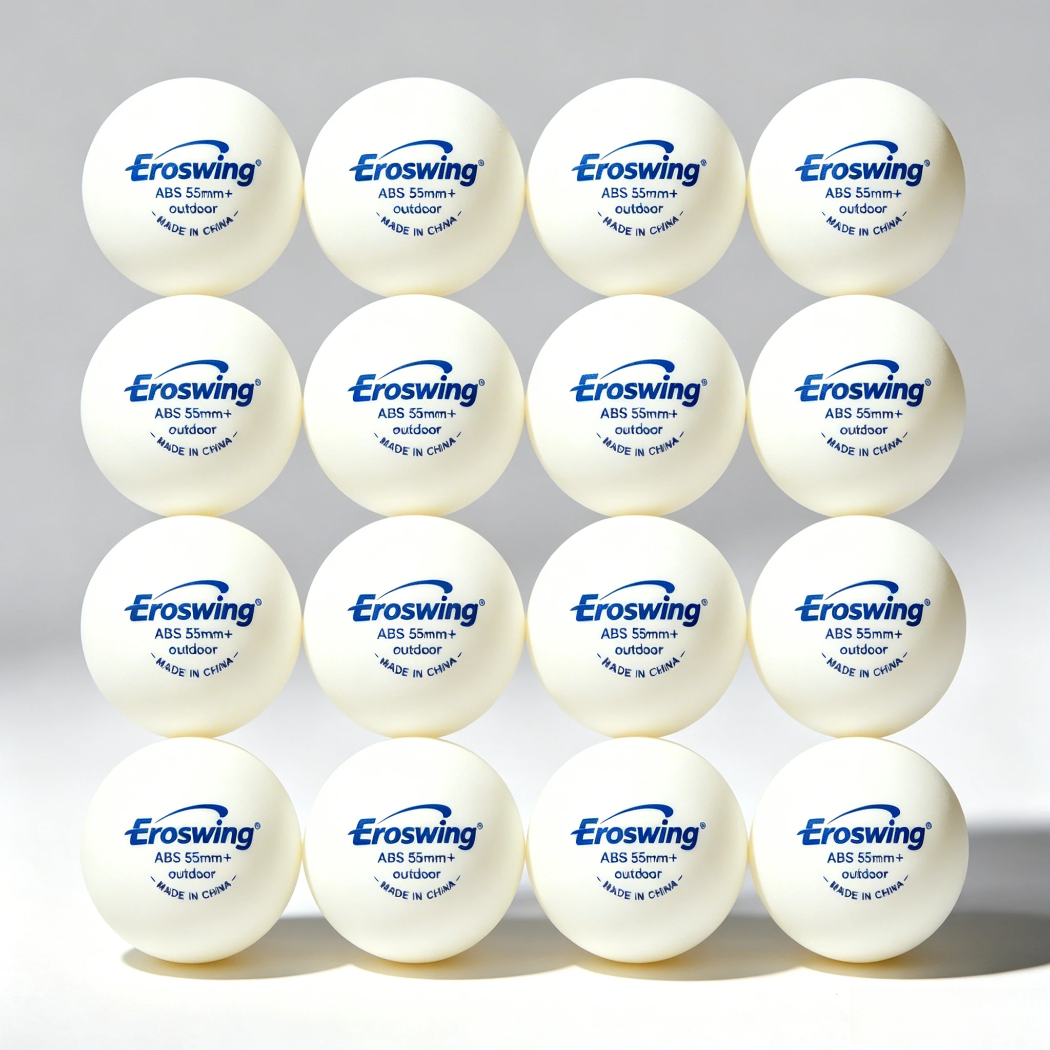 Image of EROSWING 55mm Tischtennisbälle ABS Neues Material Plus Extra Große Ping-Pong-Bälle mit Naht für Training und Unterhaltung