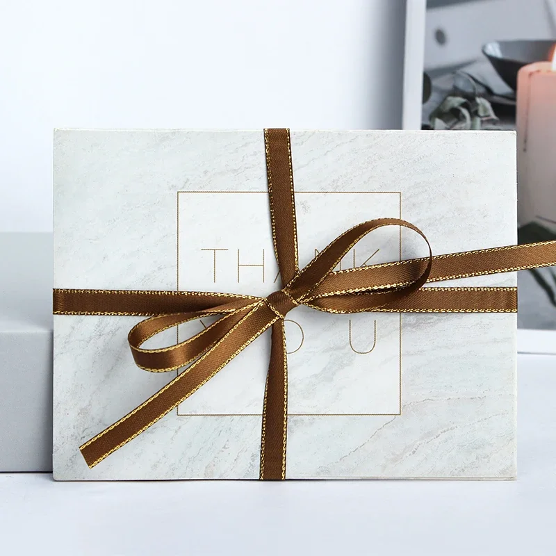 22meters/roll Width 6mm Gold Edged Single Face Satin Ribbon Wedding Flower Bouquet Gift Packing Christmas Decoration Manual DIY