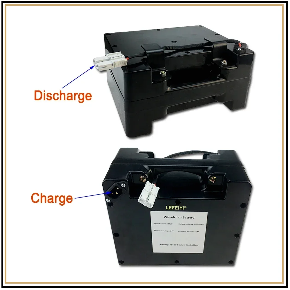 24V 30Ah Wheelchair Battery with Charger