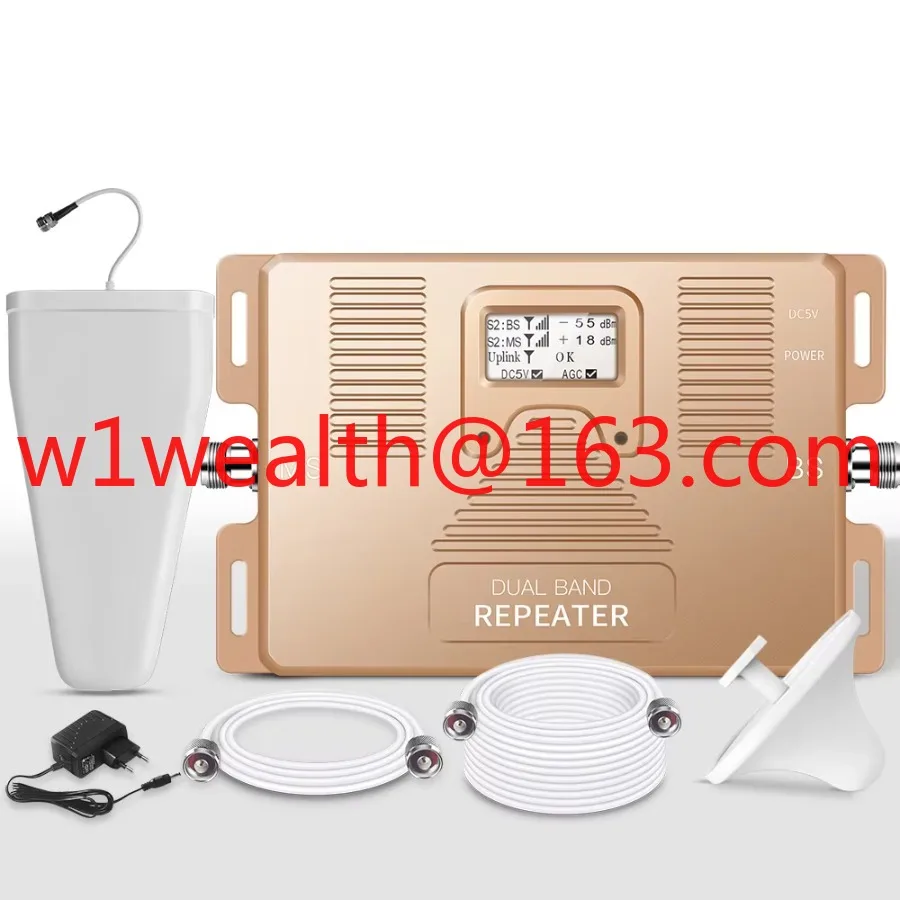 ATNJ 900/1800MHz smart dual band mobile signal booster cell phone amplifier GSM dcs cellular repeater