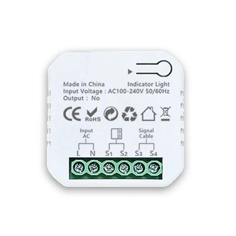 

B08B-Tuya Smart Life Zigbee моторизованный контроллер распашных ворот, белый контроллер гаражных ворот с Alexa Google Home