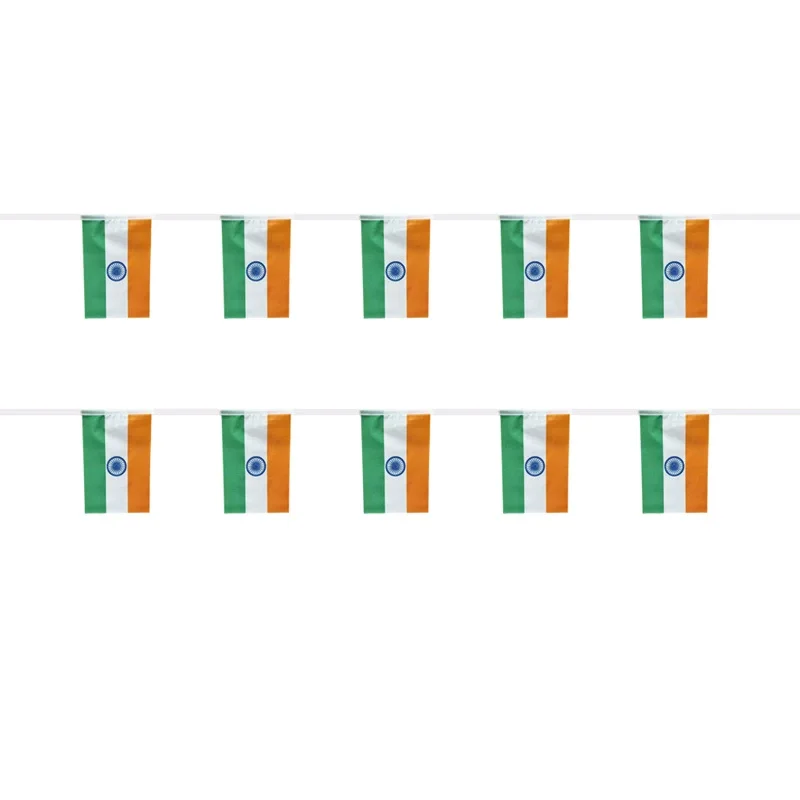 SKY Banderines India – 20 banderines decorativos para fiestas y vacaciones 14x21cm - imagen 2
