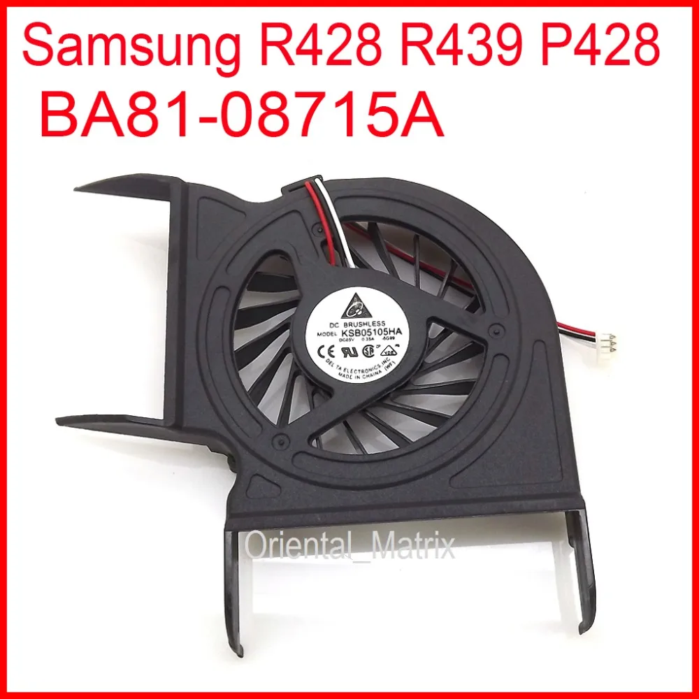 Free Shipping New KSB05105HA-8G99 For Samsung P428 R428 R439 BA81-08715A Laptop CPU Cooler Cooling Fan