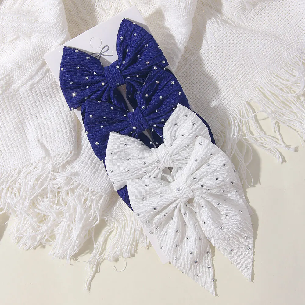 4-teiliges Set Niedliche Haarspangen mit Schleife für Kinder, Modische Party-Accessoires, Tägliche Dekoration, Haaraccessoires für Teenager-Mädchen, Geschenke – Detail 8