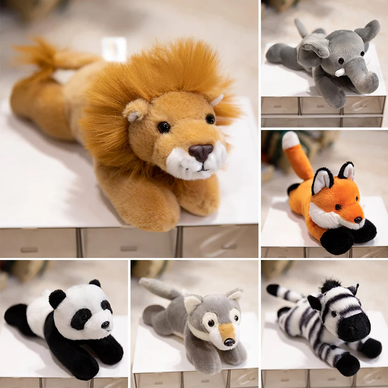 

Forest Animal Series Plush Toy Mini Animal Pets Lion Tiger Fox Deer Soft Stuffed Animals Doll Kid Birthday Xmas Holiday Gift