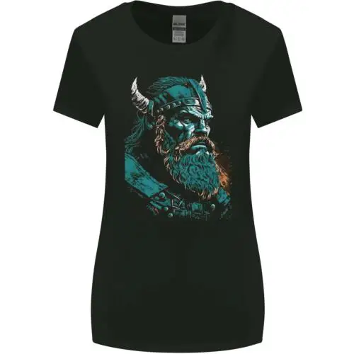 A Green Viking Elder Valhalla Odin Norse Gods Womens Wider Cut T-Shirt