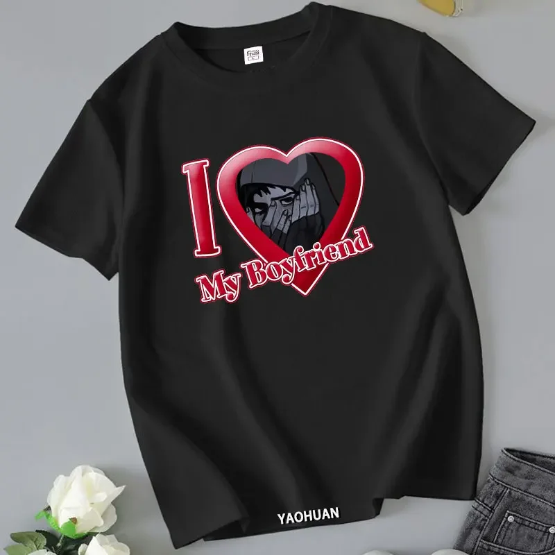 I Love My Boyfriend Cry of Fear Graphic T Shirts Funny Cool Man Cotton T Shirts Korean Fashion Loose Woman Shirts Mens Clothing