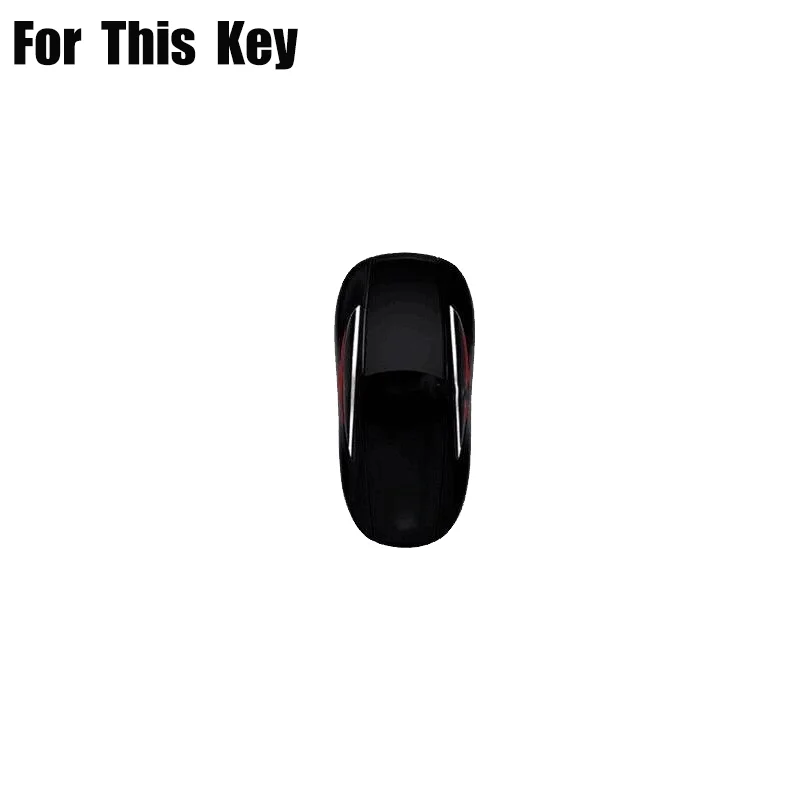 Z+ Zinc Alloy TPU Leather Car Remote Key Fob Case Cover For Tesla Model X 2016-2023