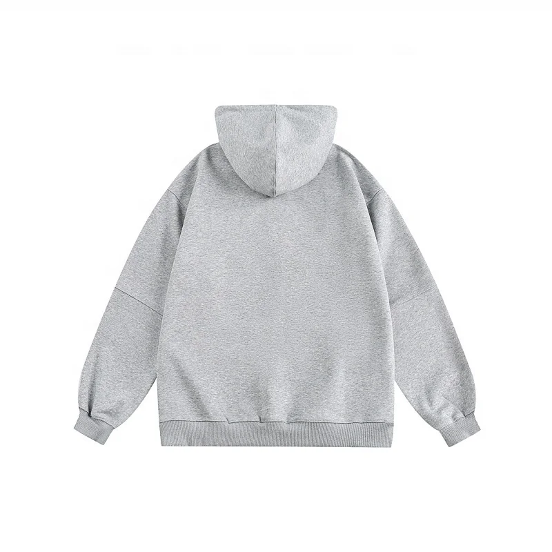 

Japanese casual 2023 spring solid color hooded sweater simple letter embroidery decoration couple sweatwear men