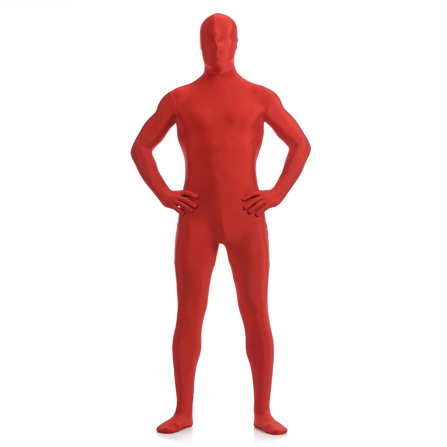 Body per adulti con cappuccio integrale Danza Full Body Zentai Costumi Cosplay Spandex Abito nero Stretto Halloween Uomo Donna Body