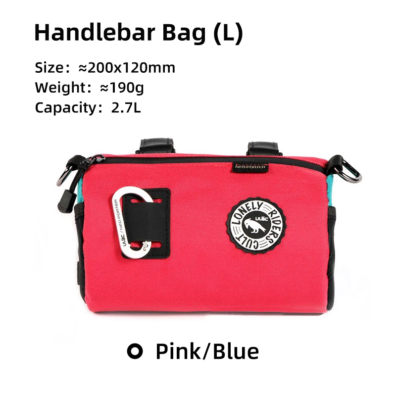 ULAC Neo Porter Cycling Accessories Pouch Waterproof Road Bike Bagpack Bicycle Handlebar Bag 1.1/1.5/2.7L MTB Front Tube Pannier image 3