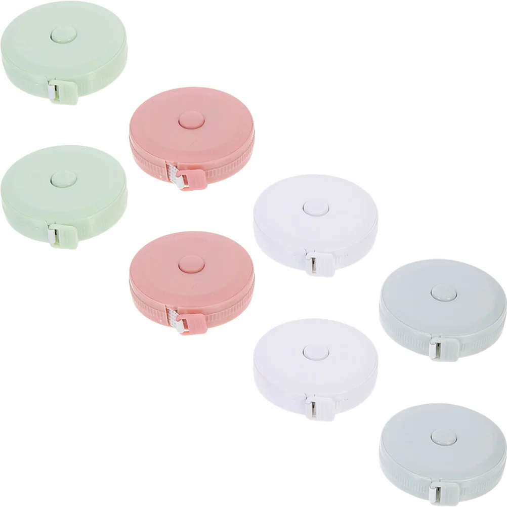 

8Pcs Mini Tape Measure Retractable Body Measuring Tape Sewing Clothes Waist Circumference Tool Sewing Measuring Tapes