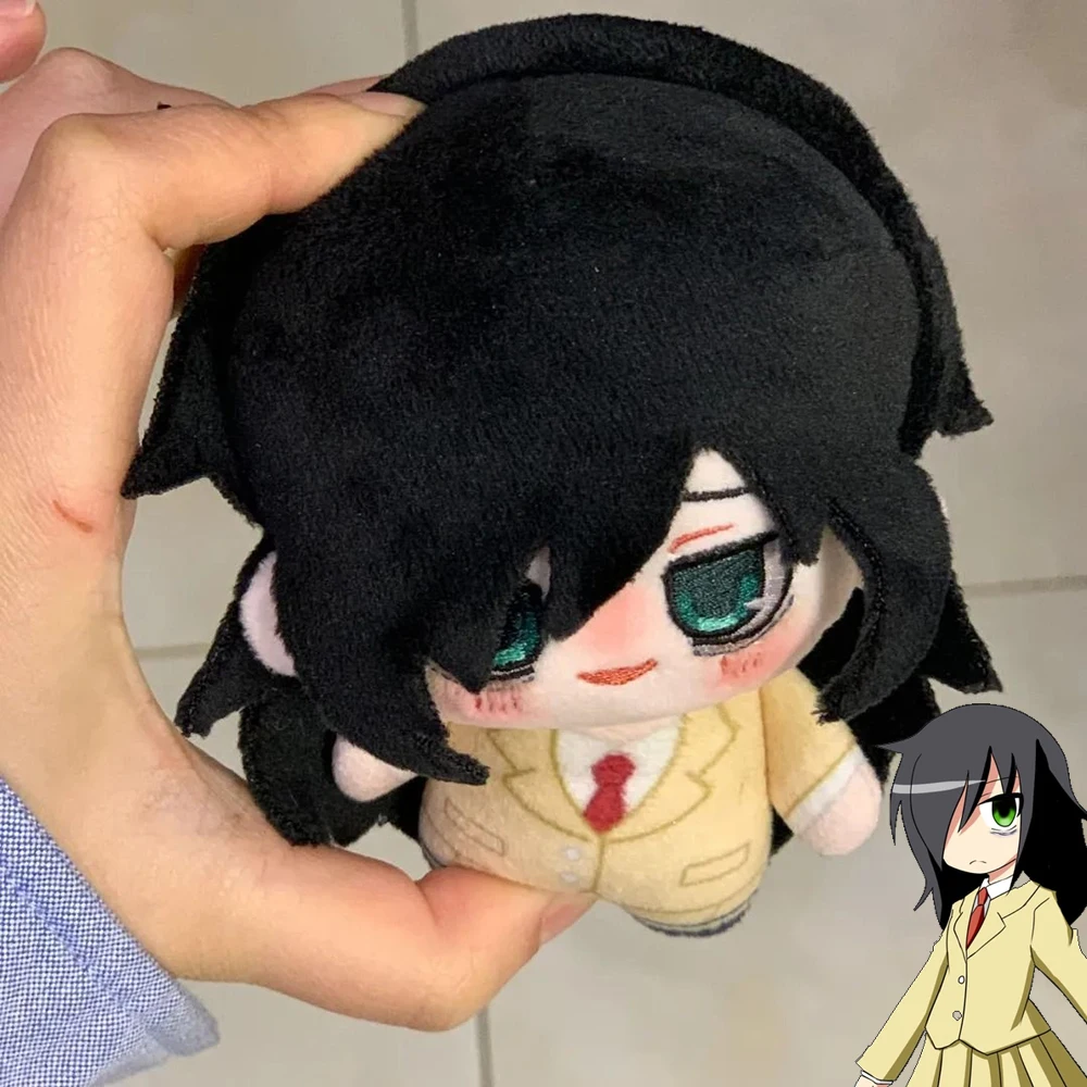 Anime Watamote‌ Kuroki Tomoko Cosplay Keychain Q Version Plush Cotton Doll Backpack Pendant Keyring Adult Collection Accessories