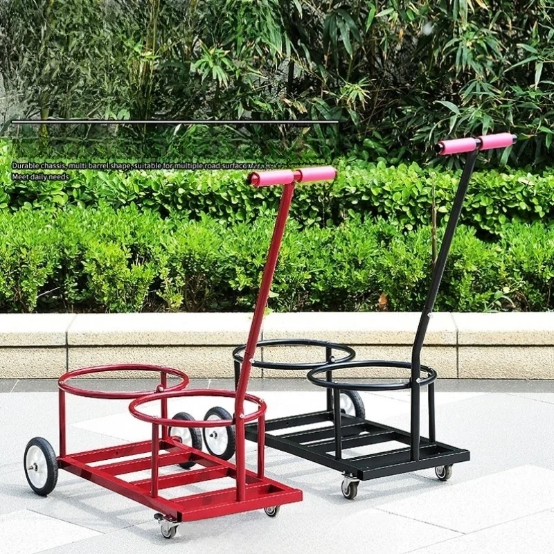 portable-double-barrel-home-use-water-pouring-hand-pull-cart-iron-art-garbage-truck-simple-small-car-shopping-basket