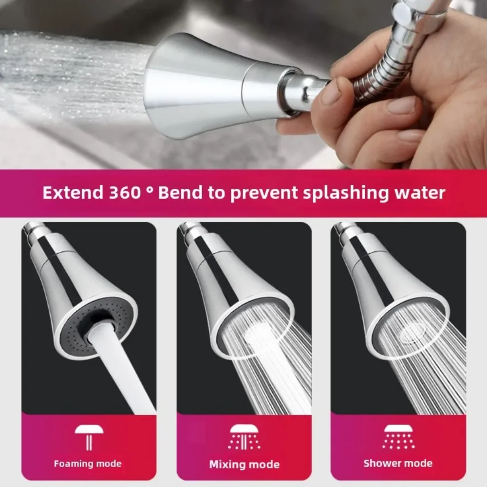 1pcs Universal Nozzle Sprinkler Korean Version Faucet Splash Proof Universal Adapter Kitchen Universal Speaker Extended