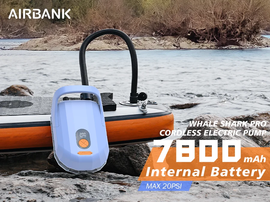 AIRBANK SUP Electric Air Pump with Battery 7800 mAh 20 PSI