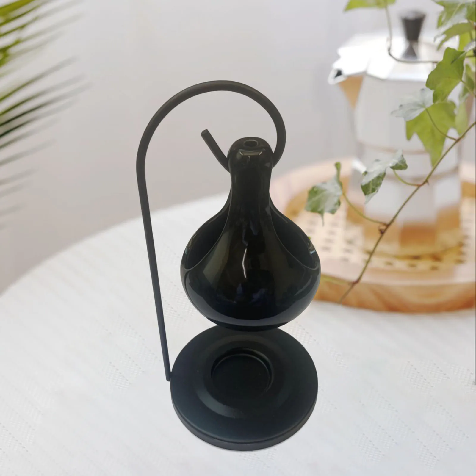 Ceramic Tealight Candles Hanging Holder Melt Furnace Warmer Gift Essential Oil Burner for Home Decoration Living Room Bedroom