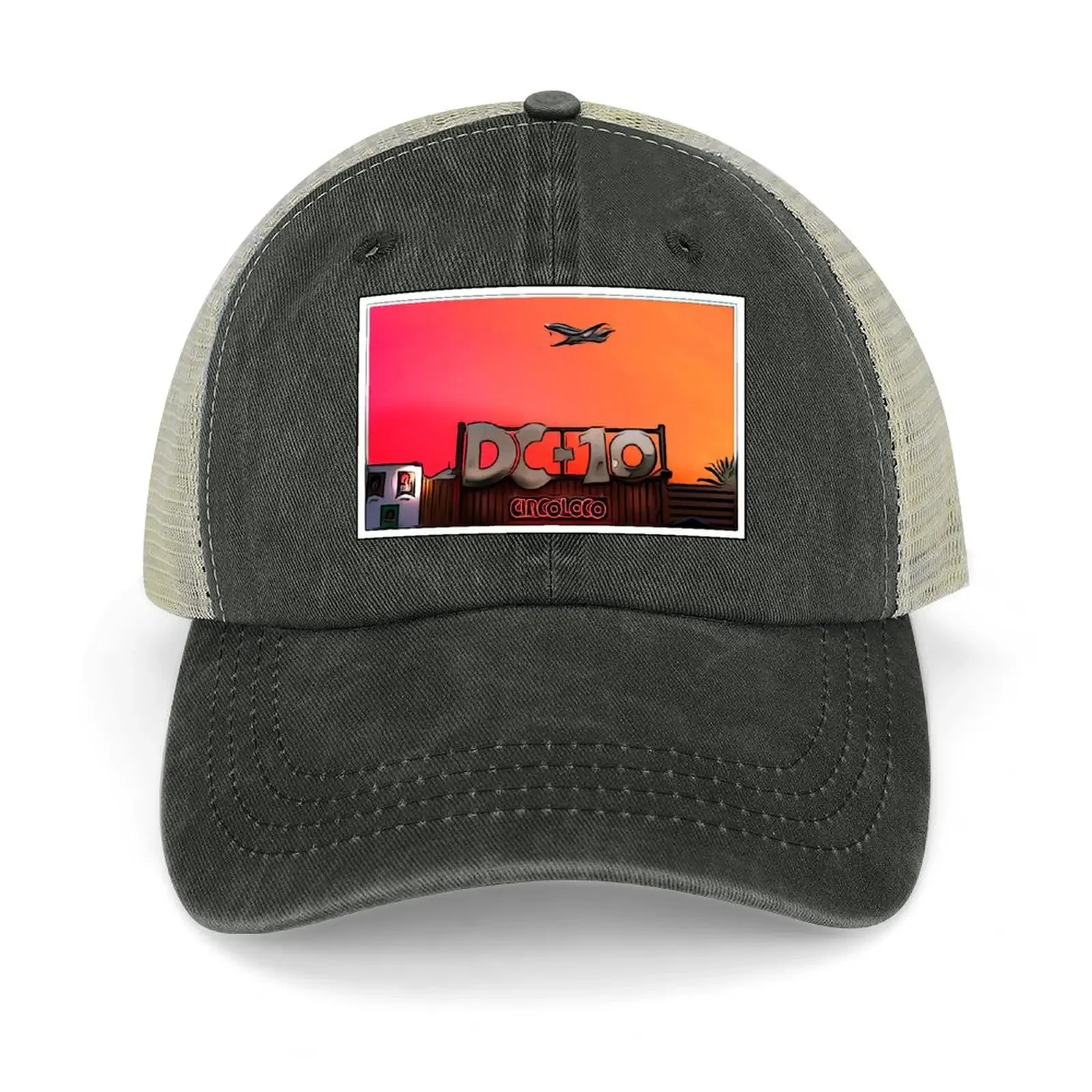 DC-10 IBIZA PLANE SUNSET POSTER - 2022 EIVISSA Cowboy Hat Horse Hat Beach Caps Women Men's
