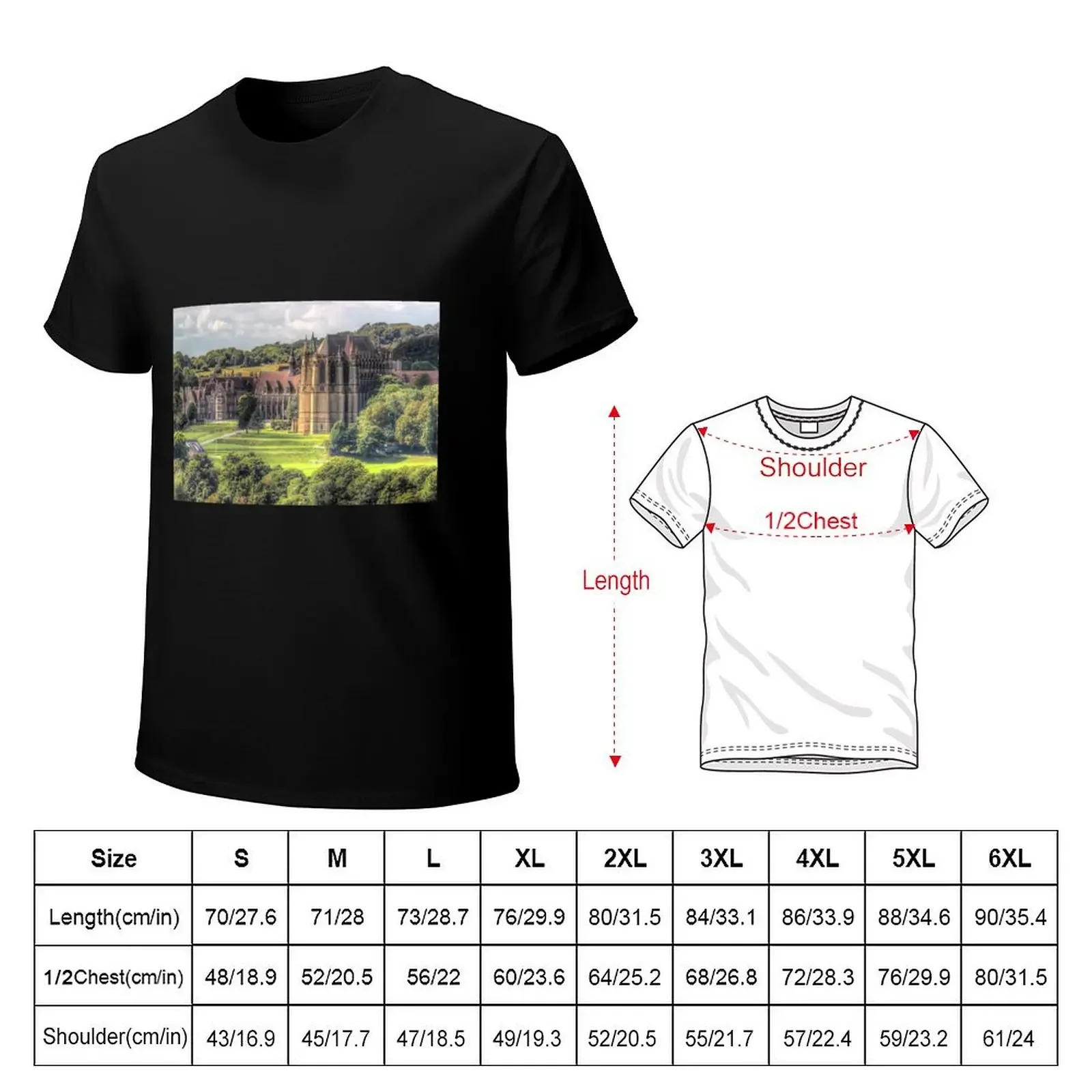 Lancing College Chapel -Shoreham West Sussex - HDR T-Shirt oversized boys whites plain men t shirts high quality